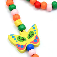 Wooden Butterfly Necklace & Bracelet Set (12)