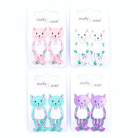 2pc Cat Design Hair Clips (12)