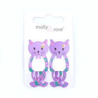 2pc Cat Design Hair Clips (12)