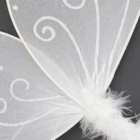 White Net Fairy Wings with White Glitter Swirl Detail  (12)