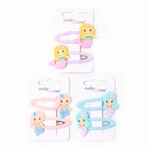 2pc Mermaid Design Hair Slide (12)