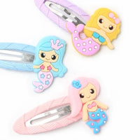 2pc Mermaid Design Hair Slide (12)