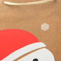 Snowman Kraft Paper Gift Bag  [Medium] (12)