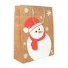 Snowman Kraft Paper Gift Bag  [Medium] (12)