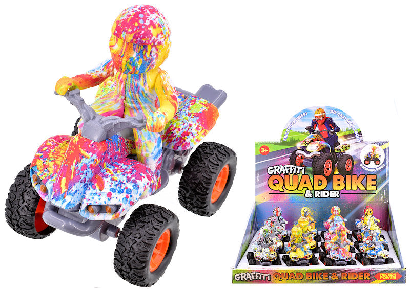 Die-cast Hot Colour Quad Bike & Rider (12)