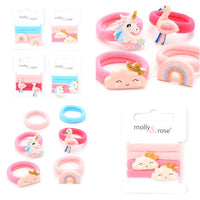 4pc Cute Motif Jersey Hair Elastic Set (16)