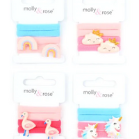 4pc Cute Motif Jersey Hair Elastic Set (16)