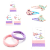 Dinosaur Motif Sleepies & Jersey Elastics Set (12)