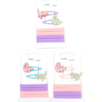 Dinosaur Motif Sleepies & Jersey Elastics Set (12)