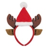 Christmas Reindeer Antler Headband with Santa Hat (12)