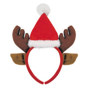 Christmas Reindeer Antler Headband with Santa Hat (12)