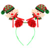 Christmas Elf Head Bopper Headband with Red Fur (12)