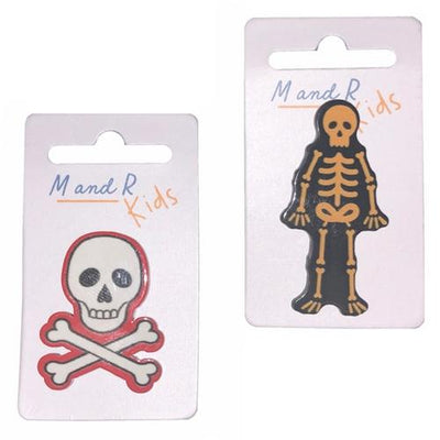 Skeleton and Skull & Crossbones Pin Badges (12)